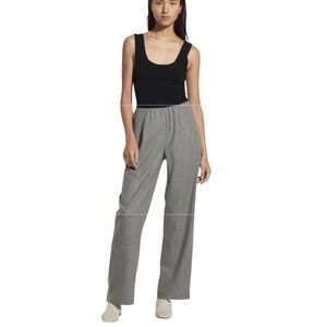 NEW VINCE. Women's Italian Flannel Pull On Pants in Thistle Gray Size Medium